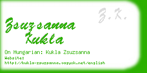 zsuzsanna kukla business card